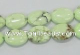 CLE46 15.5 inches 12*16mm oval lemon turquoise beads wholesale