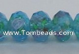 CLG23 13.5 inches 9*12mm faceted rondelle handmade lampwork beads