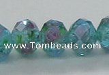 CLG28 15 inches 8*10mm faceted rondelle handmade lampwork beads