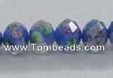 CLG30 15 inches 8*10mm faceted rondelle handmade lampwork beads