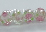 CLG31 15 inches 8*10mm faceted rondelle handmade lampwork beads