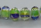 CLG38 14 inches 8*10mm faceted rondelle handmade lampwork beads