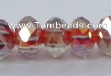 CLG47 13 inches 9*12mm faceted rondelle handmade lampwork beads