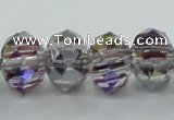 CLG49 13 inches 9*12mm faceted rondelle handmade lampwork beads