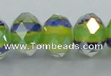 CLG50 13 inches 9*12mm faceted rondelle handmade lampwork beads