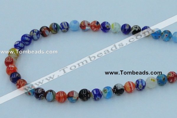 CLG501 16 inches 8mm round lampwork glass beads wholesale