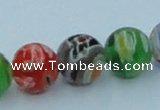 CLG502 16 inches 10mm round lampwork glass beads wholesale