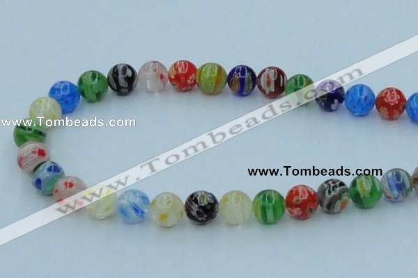 CLG502 16 inches 10mm round lampwork glass beads wholesale