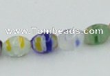 CLG503 16 inches 6*8mm rice lampwork glass beads wholesale