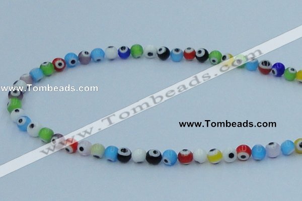 CLG504 16 inches 6mm round lampwork glass beads wholesale