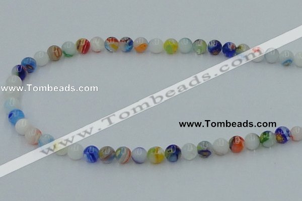 CLG508 16 inches 6mm round lampwork glass beads wholesale