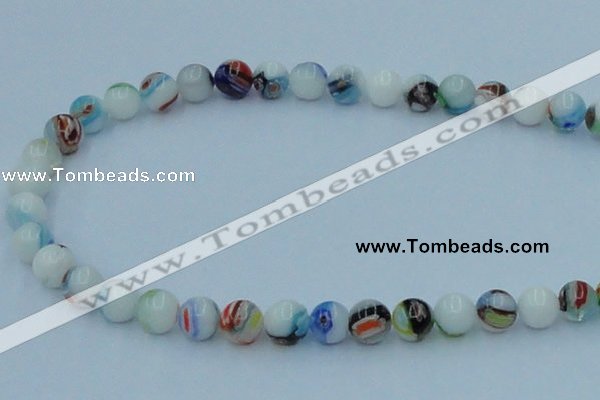 CLG509 16 inches 8mm round lampwork glass beads wholesale
