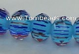 CLG51 13 inches 9*12mm faceted rondelle handmade lampwork beads