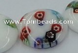 CLG519 16 inches 20mm flat round lampwork glass beads wholesale