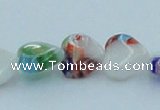 CLG524 16 inches 10*10mm heart lampwork glass beads wholesale