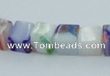 CLG531 16 inches 6*6mm cube lampwork glass beads wholesale