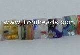 CLG562 16 inches 6*6mm cube lampwork glass beads wholesale