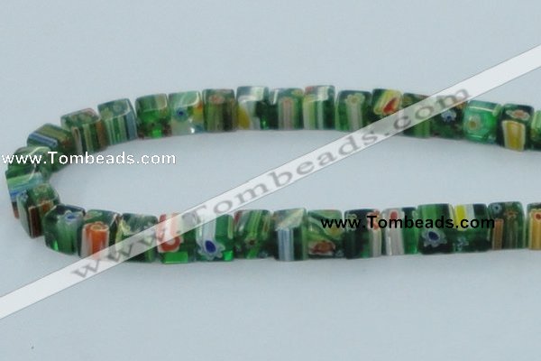 CLG563 16 inches 8*8mm cube lampwork glass beads wholesale