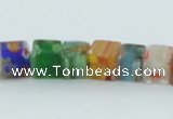 CLG566 16 inches 6*6mm cube lampwork glass beads wholesale