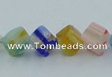 CLG568 16 inches 6*6mm cube lampwork glass beads wholesale