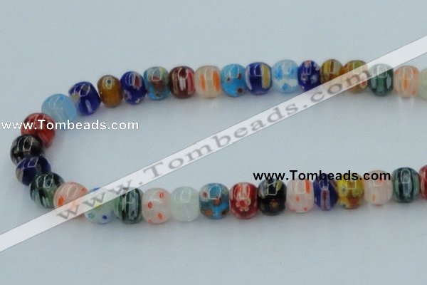 CLG571 16 inches 8*10mm rondelle lampwork glass beads wholesale