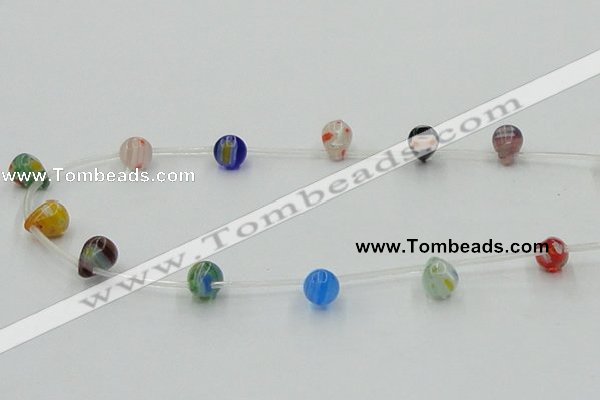 CLG573 16 inches 8*10mm teardrop lampwork glass beads wholesale