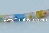 CLG575 16 inches 4*6mm cylinder lampwork glass beads wholesale