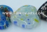 CLG583 16 inches 20*20mm heart lampwork glass beads wholesale