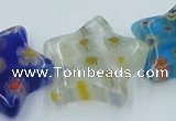 CLG593 16 inches 18*18mm star lampwork glass beads wholesale