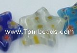 CLG593 16 inches 18*18mm star lampwork glass beads wholesale