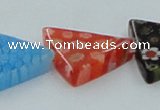 CLG594 16 inches 20*20mm triangle lampwork glass beads wholesale