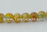 CLG601 16 inches 6mm round lampwork glass beads wholesale