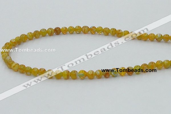 CLG601 16 inches 6mm round lampwork glass beads wholesale