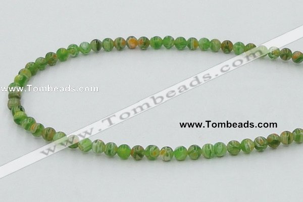 CLG602 16 inches 6mm round lampwork glass beads wholesale