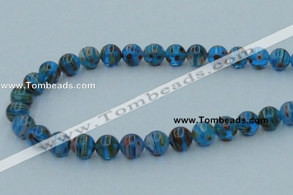 CLG605 16 inches 10mm round lampwork glass beads wholesale