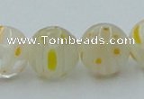 CLG606 16 inches 12mm round lampwork glass beads wholesale