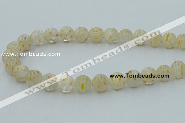 CLG606 16 inches 12mm round lampwork glass beads wholesale