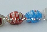 CLG609 5PCS 16 inches 8*12mm rice lampwork glass beads wholesale