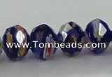 CLG61 15 inches 8*10mm faceted rondelle handmade lampwork beads