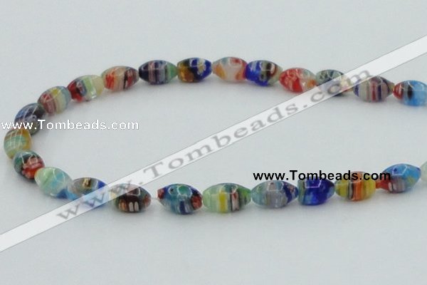 CLG611 5PCS 16 inches 7*12mm rice lampwork glass beads wholesale