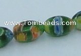 CLG612 5PCS 16 inches 7*12mm rice lampwork glass beads wholesale