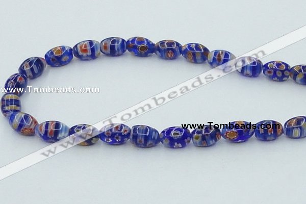 CLG613 5PCS 16 inches 7*12mm rice lampwork glass beads wholesale