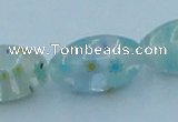 CLG615 3PCS 16 inches 10*16mm rice lampwork glass beads wholesale