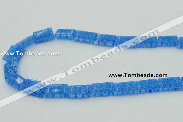 CLG620 5PCS 16 inches 10*14mm rectangle lampwork glass beads wholesale