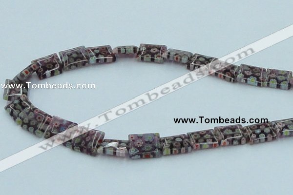 CLG621 5PCS 16 inches 10*14mm rectangle lampwork glass beads wholesale