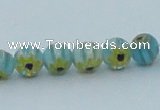 CLG627 10PCS 16 inches 6mm round lampwork glass beads wholesale