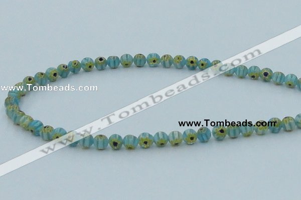 CLG627 10PCS 16 inches 6mm round lampwork glass beads wholesale