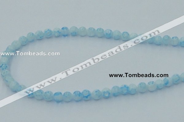 CLG629 10PCS 16 inches 6mm round lampwork glass beads wholesale