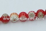 CLG630 10PCS 16 inches 6mm round lampwork glass beads wholesale