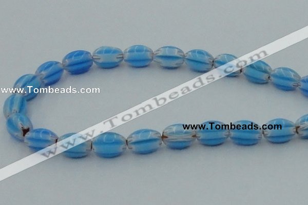 CLG631 5PCS 16 inches 10*14mm oval lampwork glass beads wholesale